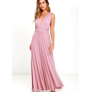 LuLu’s Mauve Maxi Dress
